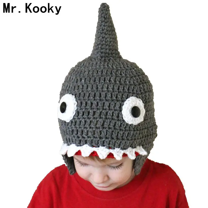 Вязаная крючком Детская шапка Mr.Kooky для осени и зимы ручной работы милая крутая