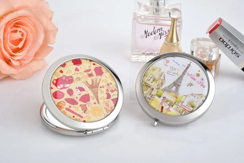 Компактное Карманное мини зеркало для макияжа подарки подружкам невесты на