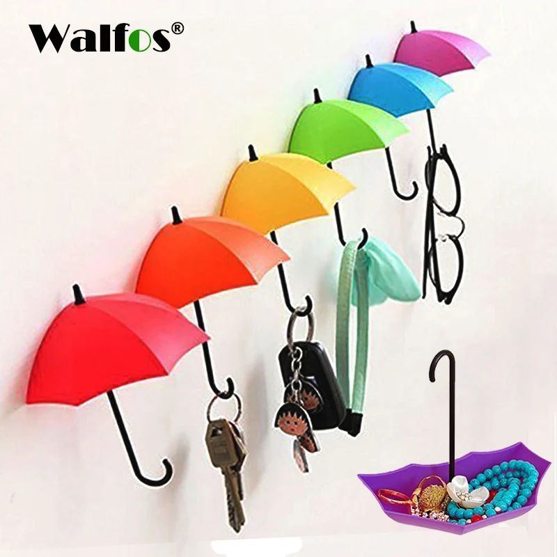 3 шт. декоративный кошелек органайзер для украшения стен|umbrella wall hook|colorful umbrella hookwall