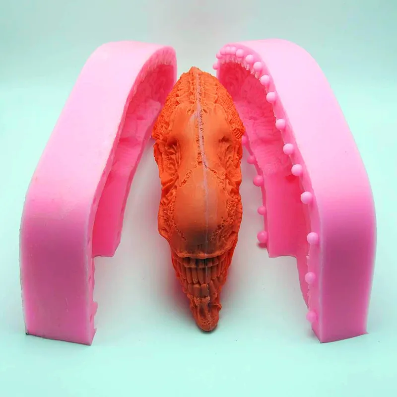 3D Монстры создания череп торт плесень, мусс шоколадный торт плесень, штукатурка, цемент DIY силиконовые формы украшения торта инструменты