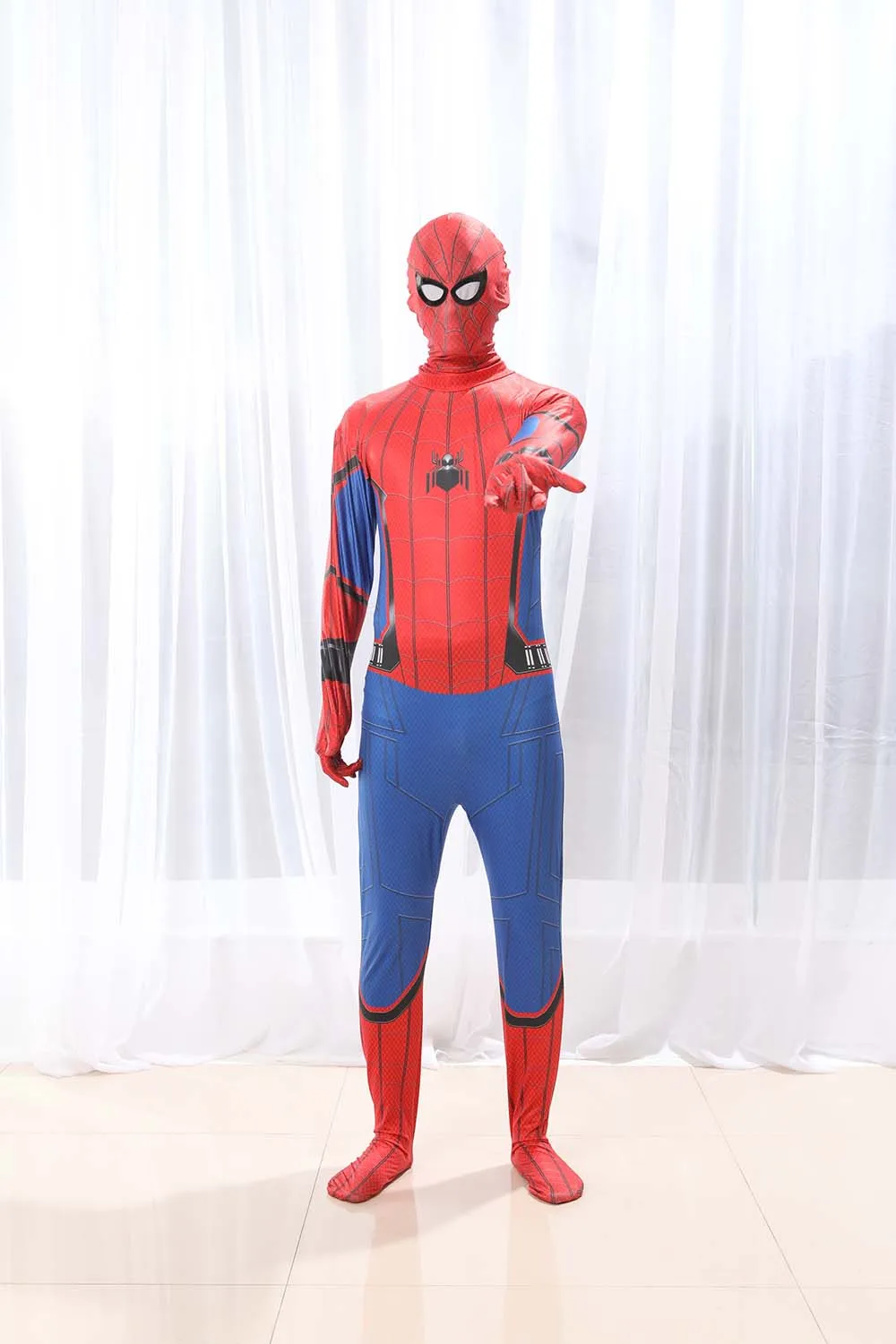 Костюм Человека паука для взрослых костюм супергеропидермена детская одежда с
