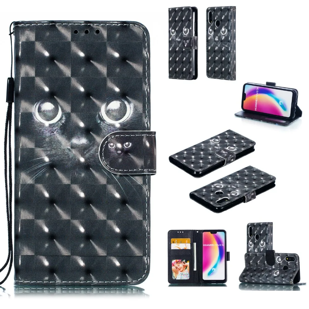 Новая мода милый кот Обложка с рисунком для huawei P30 P20 плюс Защитная крышка Для