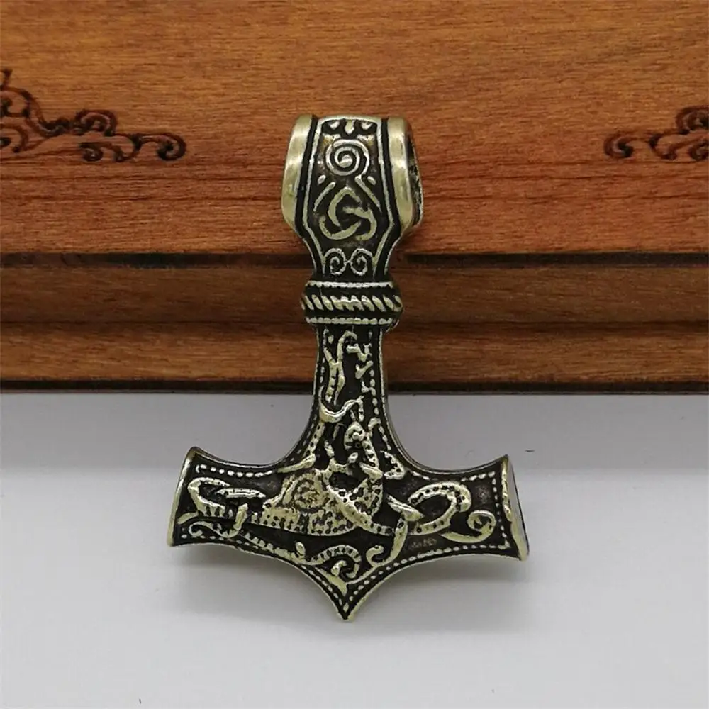 Thor's hammer Norse языческая подвеска в винтажном стиле Гламурные ювелирные изделия