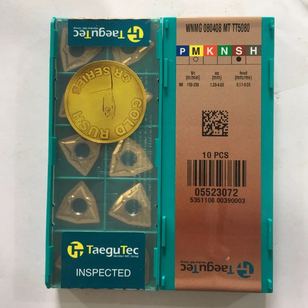 WNMG080408-MT TT5080 TAEGUTEC лезвие карбида вставки токарный инструмент 10 шт./лот