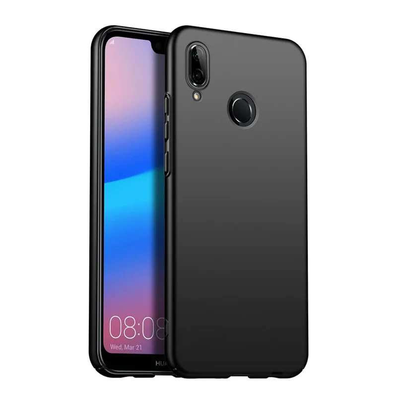 Для huawei P20 Lite силиконовый чехол черный мягкий тонкий из ТПУ задняя крышка для