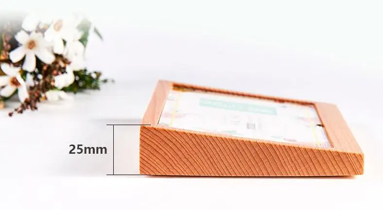 Настольный держатель для меню цена подставка дисплея прозрачный деревянный