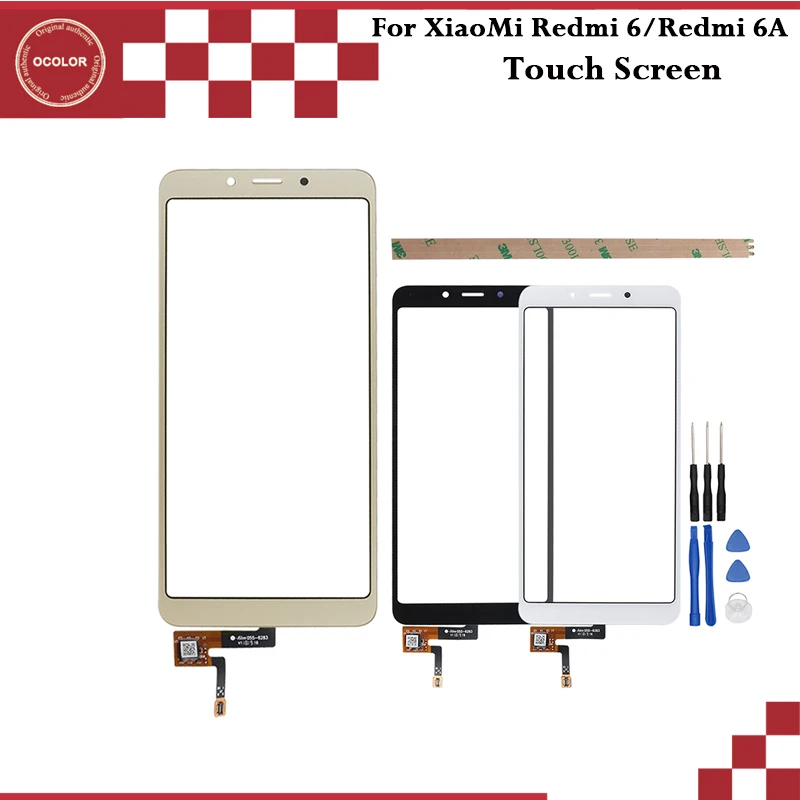 Ocolor для XiaoMi Redmi 6 сенсорный экран Сенсорная панель дигитайзер Датчик Замена 6A +