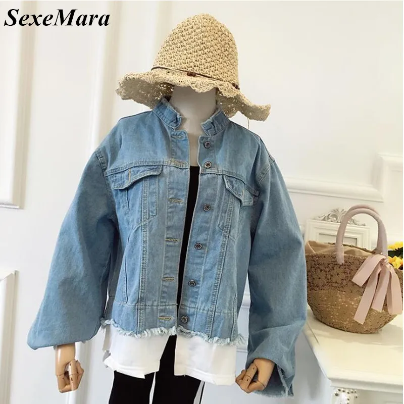 SexeMara/Новинка модная женская однобортная куртка с расклешенными рукавами и