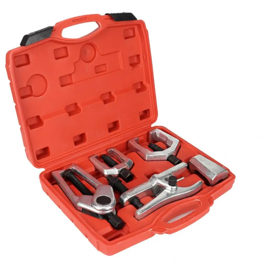 5pcs Pitman Arm Ball Joint Separator Remover Puller Tie Rod Front End Service Tool Kit |