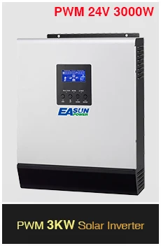 Источник питания Easun 3KVA солнечный инвертор 2400W 24V 220V Гибридный Инвертор Чистая синусоида Встроенный MPPT Солнечный контроллер зарядное устройство