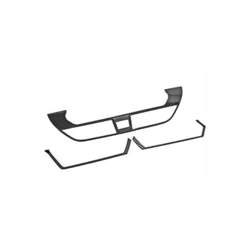 3 pcs metal carbon Tonlinker интерьерный центр управления на выходе крышка наклейка для Nissan ALTIMA стайлинга автомобилей 1/3 шт нержавеющая сталь крышка наклейка - Название цвета: 3 pcs metal carbon