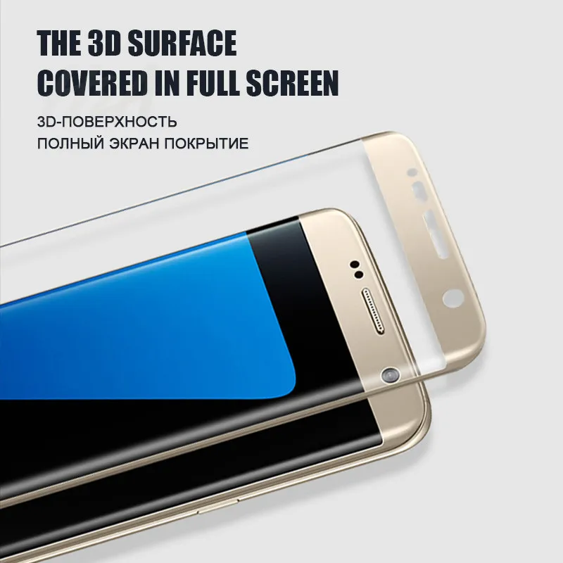 H& A Защитное стекло для samsung Galaxy S7 S6 Edge закаленное защитное 4D изогнутое 0,25 мм стекло S7Edge S6Edge пленка