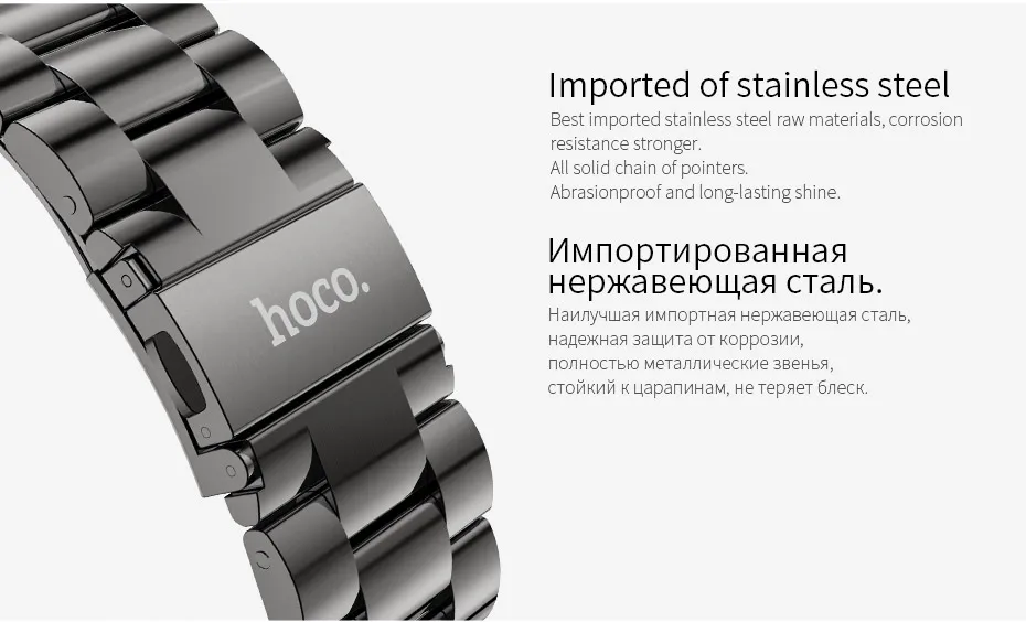 HOCO классический ремешок из нержавеющей стали для samsung Galaxy gear S3 Frontier Band для samsung gear S3 классический ремешок для часов S3