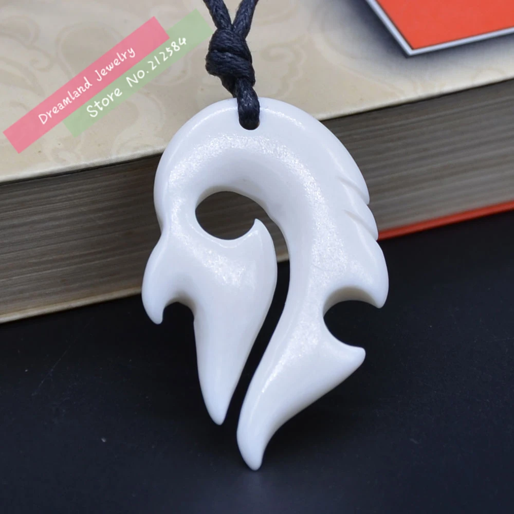 Бесплатная доставка 1 шт. Новая Зеландия маори ручная работа резная бычья кость