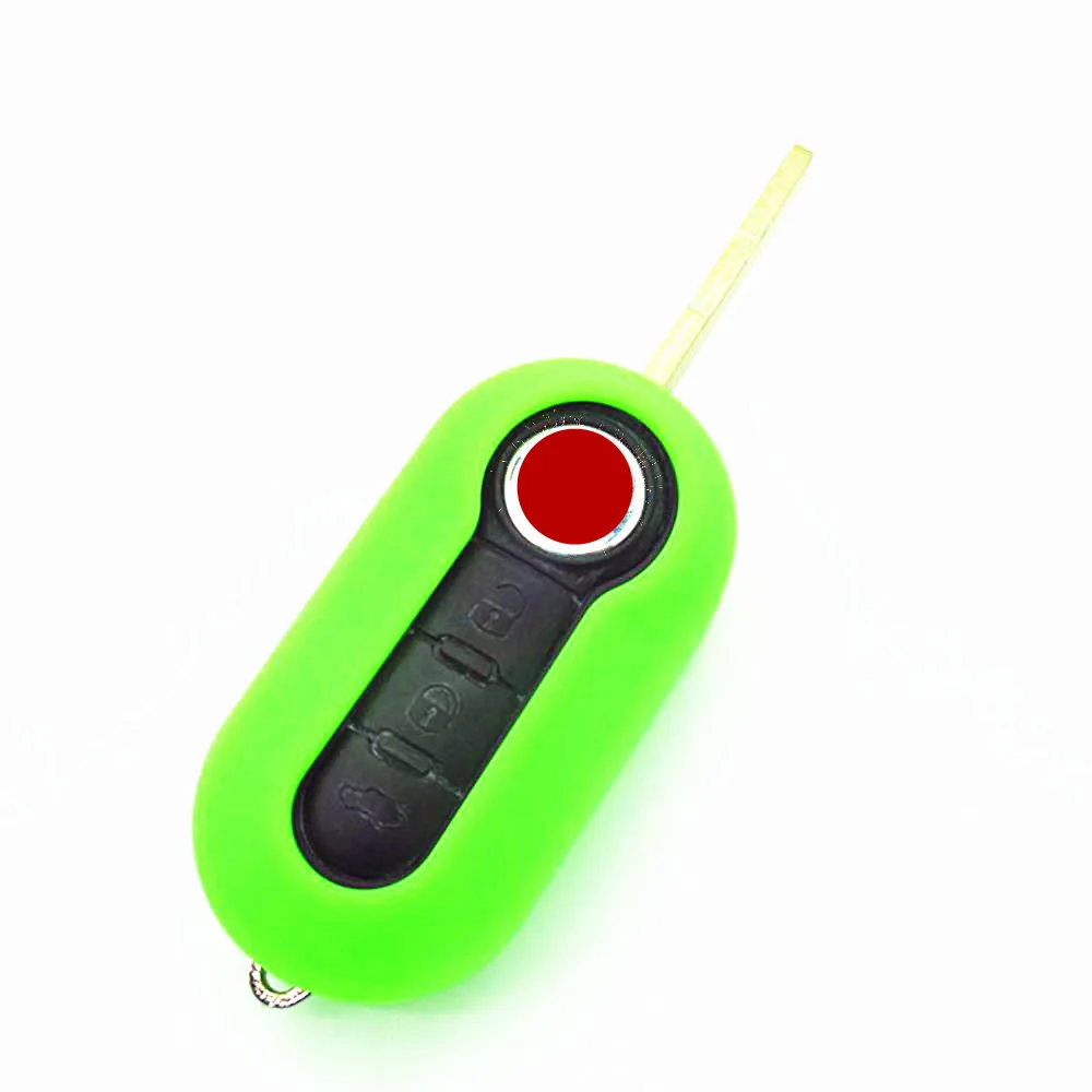 2017 Горячая продажа силиконовый для ключа автомобиля крышка подходит Fiat 500 Punto Ducato