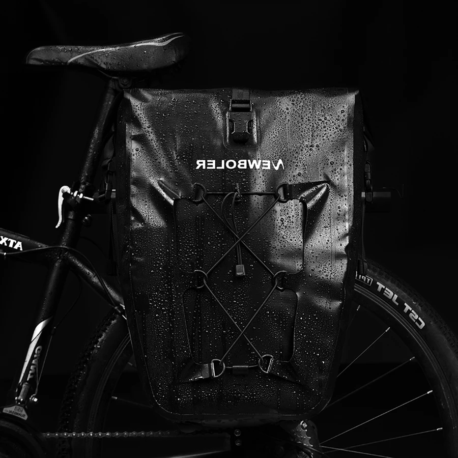 NEWBOLER 27L Водонепроницаемая велосипедная сумка для велосипеда задняя стойка