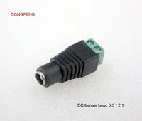 wholesale welding free dc mother head 5 52 1mm dc femal seat monitoring power supply adapter plug connector 100pcslots