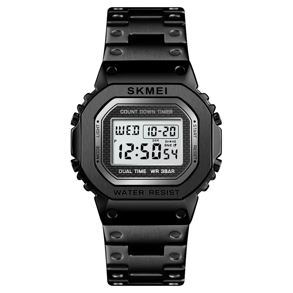 SKMEI спортивные мужские часы с g-шоком модные светодиодные цифровые наручные