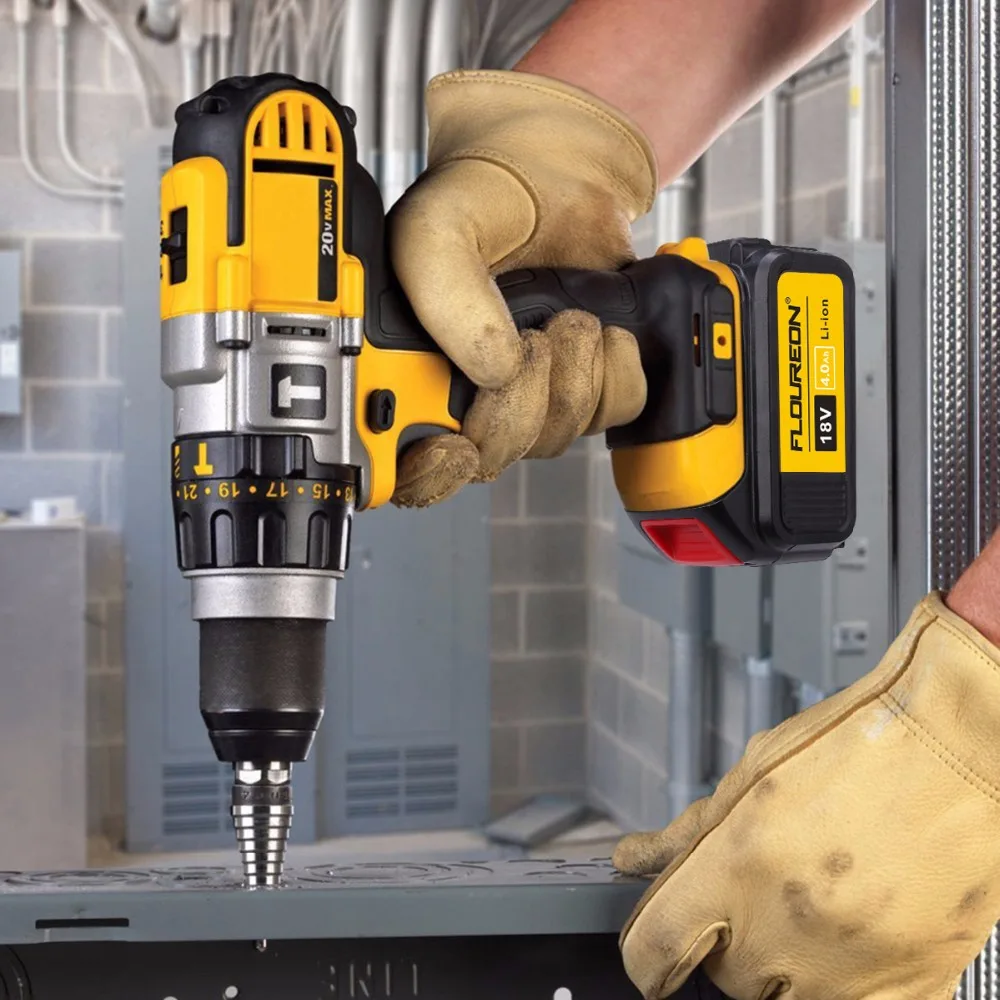 Для DeWalt FLOUREON 18 в 4000 мАч батарея Электроинструмент батареи Замена аккумуляторные для дрели DCB181 DCB182 DCD780 DCD785 DCD795