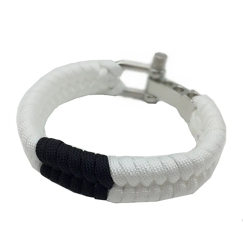 Новый стиль регулируемая скоба бразильский браслет jiu jitsu paracord из ленты для