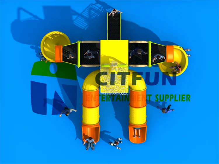 Сертифицированный CE аквапарк открытая площадка для горки бассейн плавания на