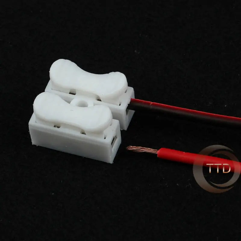 10pcs 2pin Spring Connector wire with no welding Quick cable clamp Terminal Block 2 Way Easy Fit for led strip | Обустройство дома