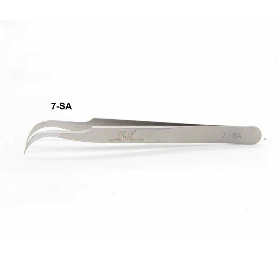 Пинцет для наращивания ресниц из нержавеющей стали SA|volume eyelash extension tweezers|volume