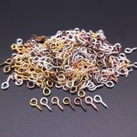 200pcs 8 colors sheep eyes nail screw pins hooks clasps claw nails pendant connectors diy making necklace jewelry accessories