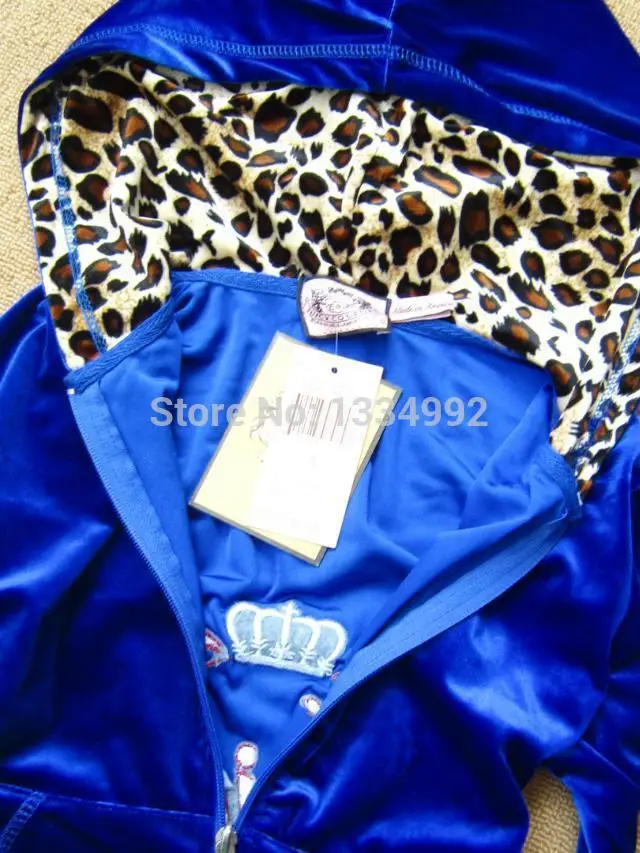 Free Shipping Famous Brand Ladies Sportsuit Long Sleeves Leopard Hoodies&ampPant Set Women Blue Casual Slim Female Tracksuits S-XXL | Женская