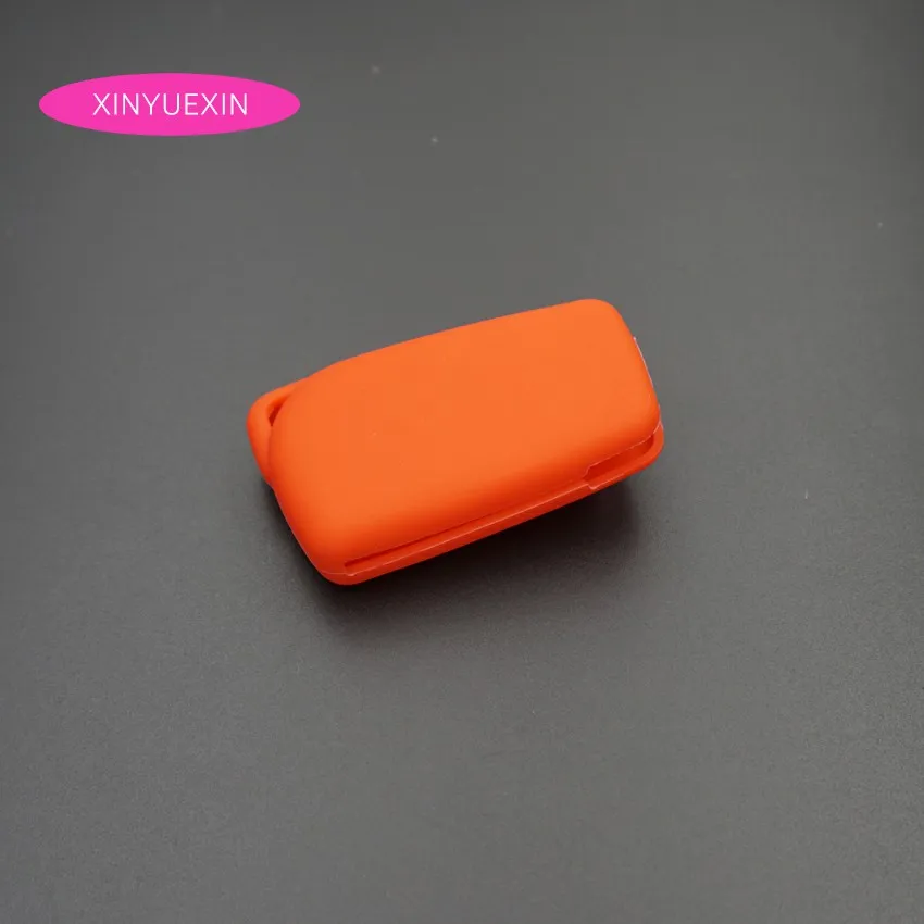 Xinyuexin For Toyota Avensis Corolla Prius Camry Vitz 3 Buttons Silicone Car Key Case Fob Cover FLip Remote Styling | Автомобили и