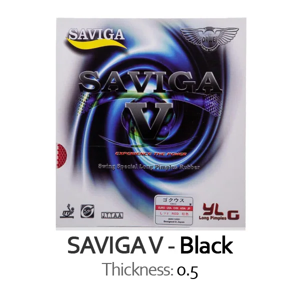 Black 0.5 Dawei SAVIGA V Защитный Настольный теннис резиновый Pips Long(0,5/OX Topsheet) Pips-длинная губка для пинг-понга Tenis De Mesa - Цвет: Black 0.5