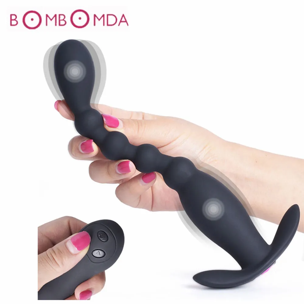 Вибрирующий анус массажер простаты для взрослых секс-игрушки Анальная пробка из