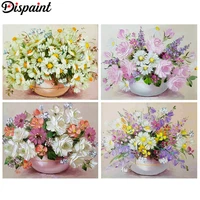 dispaint full squareround drill 5d diy diamond painting colored flower 3d embroidery cross stitch 3d home decor gift