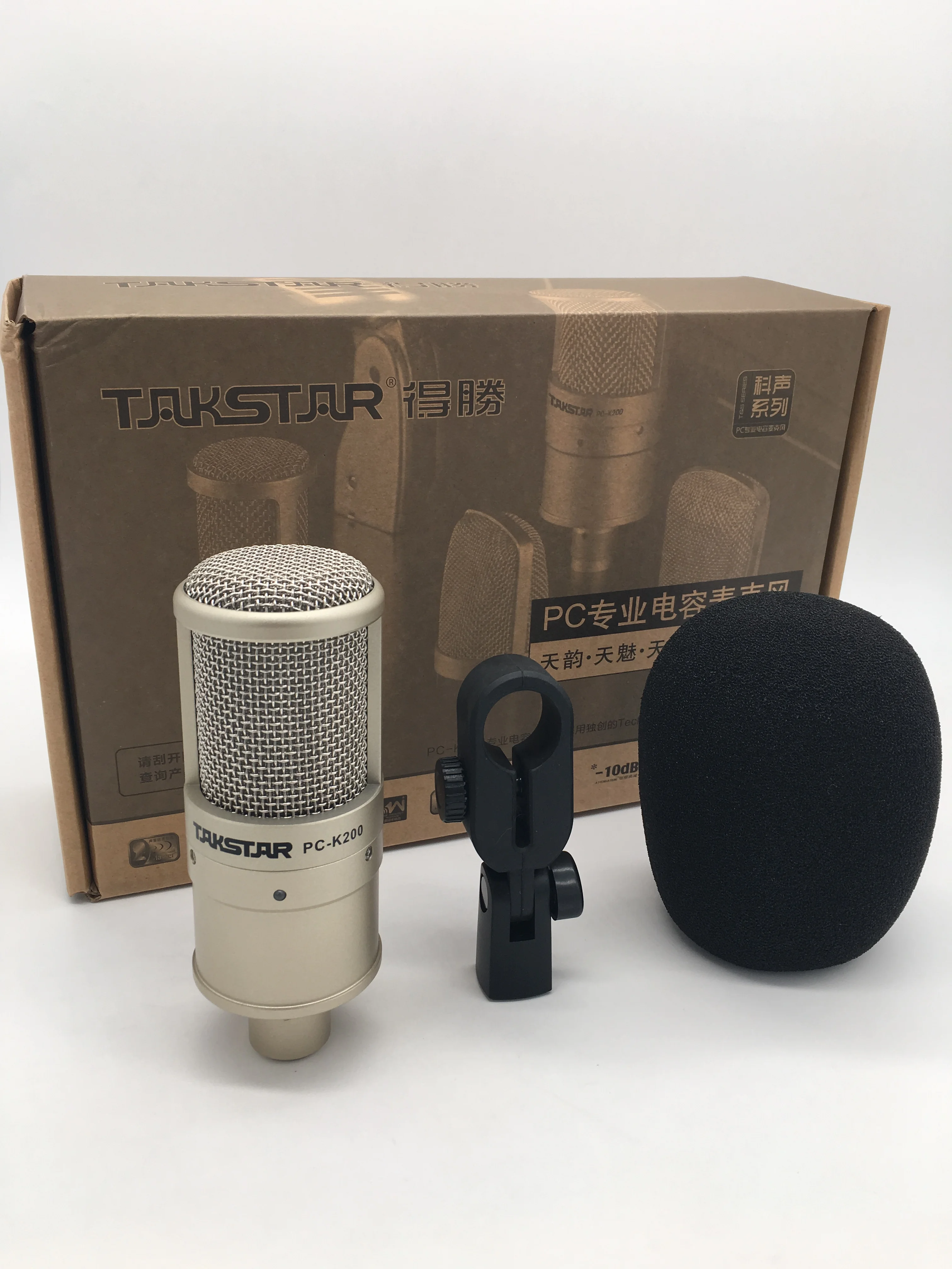 Takstar PC K200 конденсаторный микрофон для компьютера прямого эфира караоке
