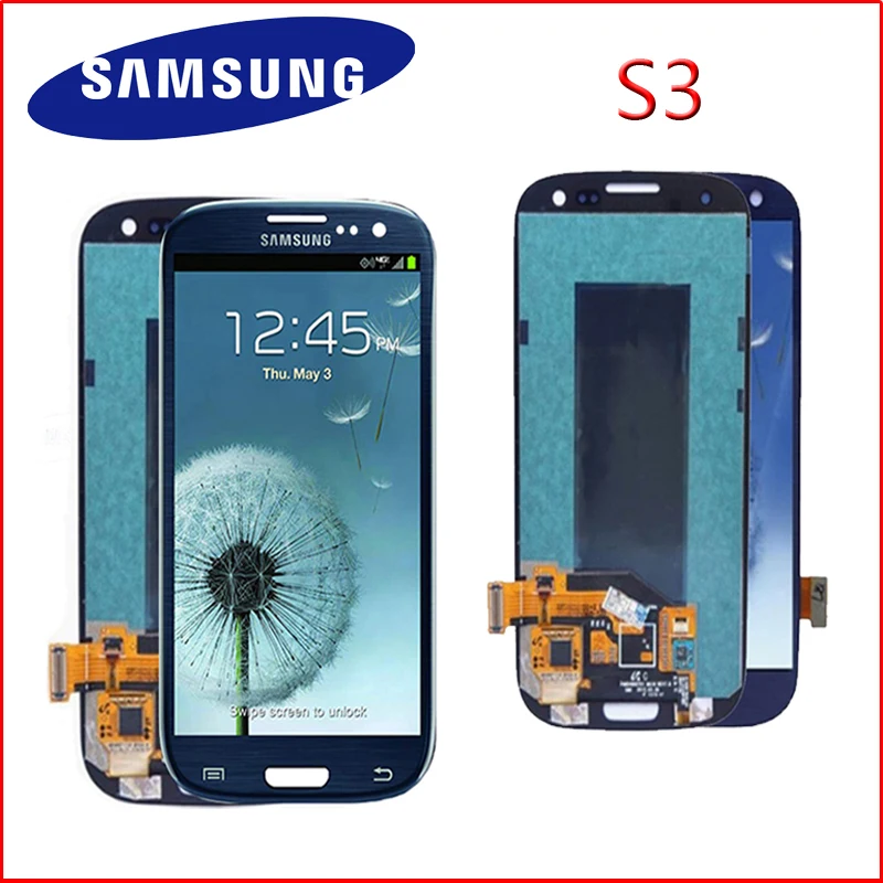Оригинальный 4 8 ''без битых пикселей для SAMSUNG Galaxy S3 i9300 ЖК дисплей с