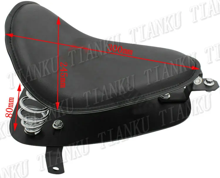 Мотоциклетное кожаное сиденье весеннее + Монтажный кронштейн для Yamaha VStar 400 650 1100