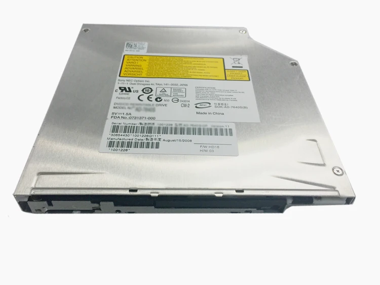 Оригинальный 8X DL DVD CD RW мульти горелка Тонкий Слот в ноутбук внутренний IDE привод с