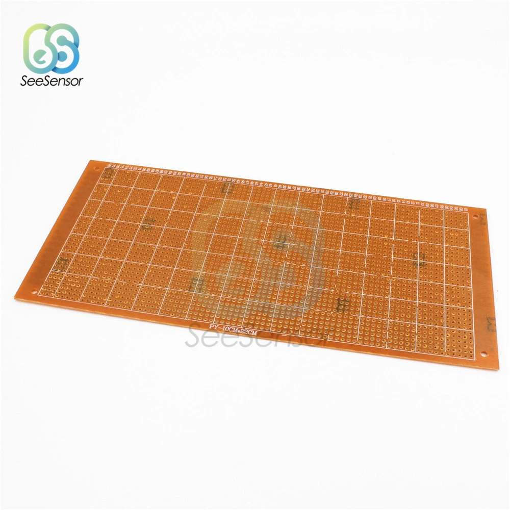 10x22 см Односторонний DIY Прототип бумаги PCB Универсальный Эксперимент матричная схема бакелитовая доска пластина лист Медь 10*22 см