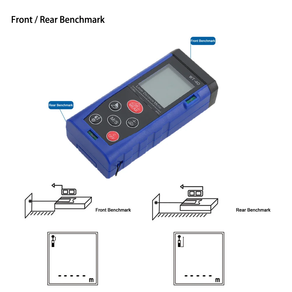 Цифровой лазерный дальномер 40m/131ft|laser distance meter|distance meterlaser |
