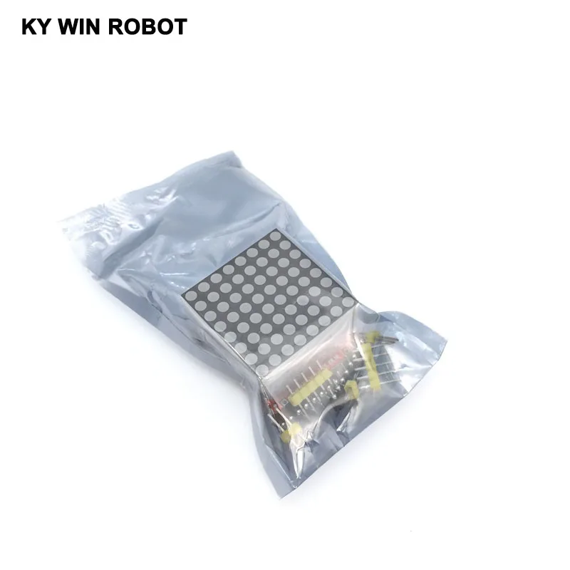 Красный светодио дный MAX7219 точечная матрица модуль микроконтроллера DIY KIT SPI
