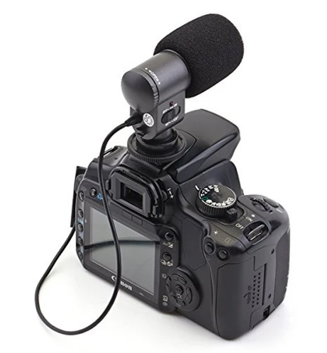 Профессиональный SG 107 мини внешний стерео микрофон для Canon Nikon DSLR камеры DV