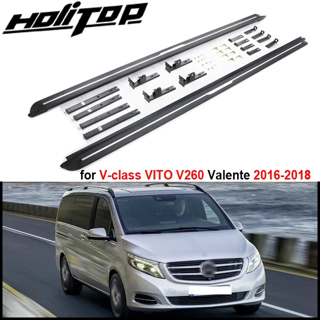 Hot nerf bar side bar foot pedal side step for Benz NEW VITO V260 Valente V-class W447,from ISO9001 big factory,seller recommend
