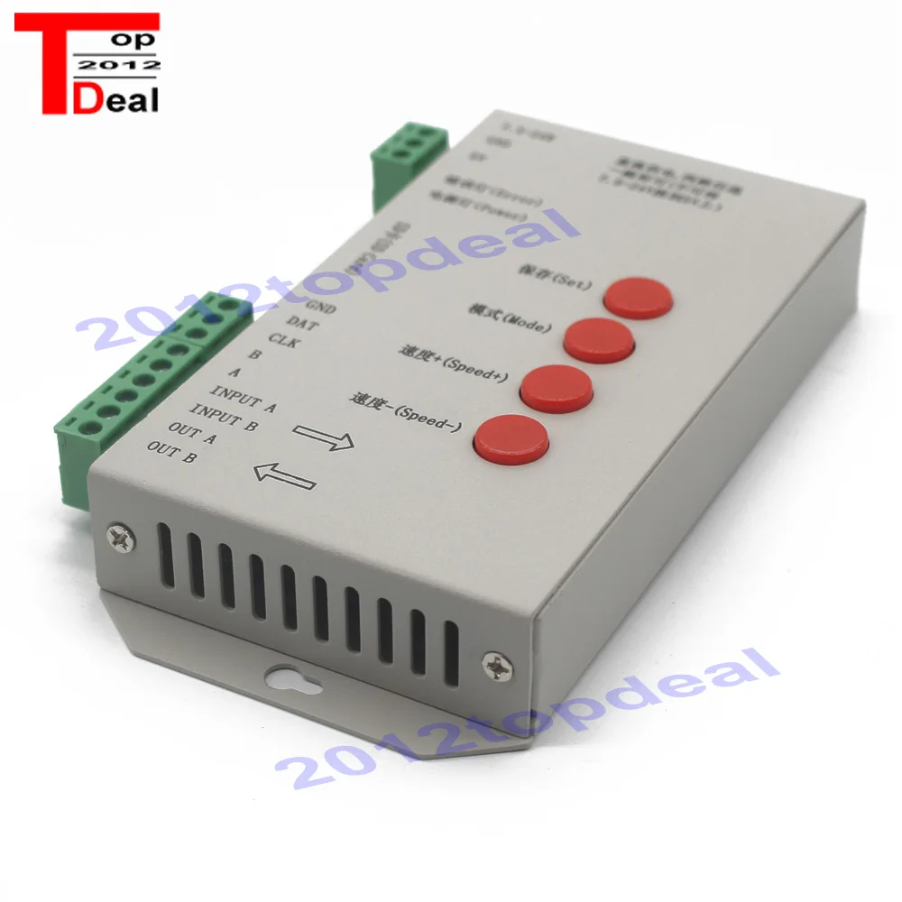 LED T1000S 128 SD Card Pixels Controller DC5~24V for WS2801 WS2811 WS2812B LPD6803 2048 strip light lamp | Освещение