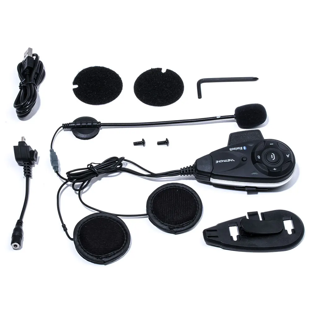 Bluetooth рация для мотоцикла V5 портативная езды на велосипеде HD стереозвук + FM