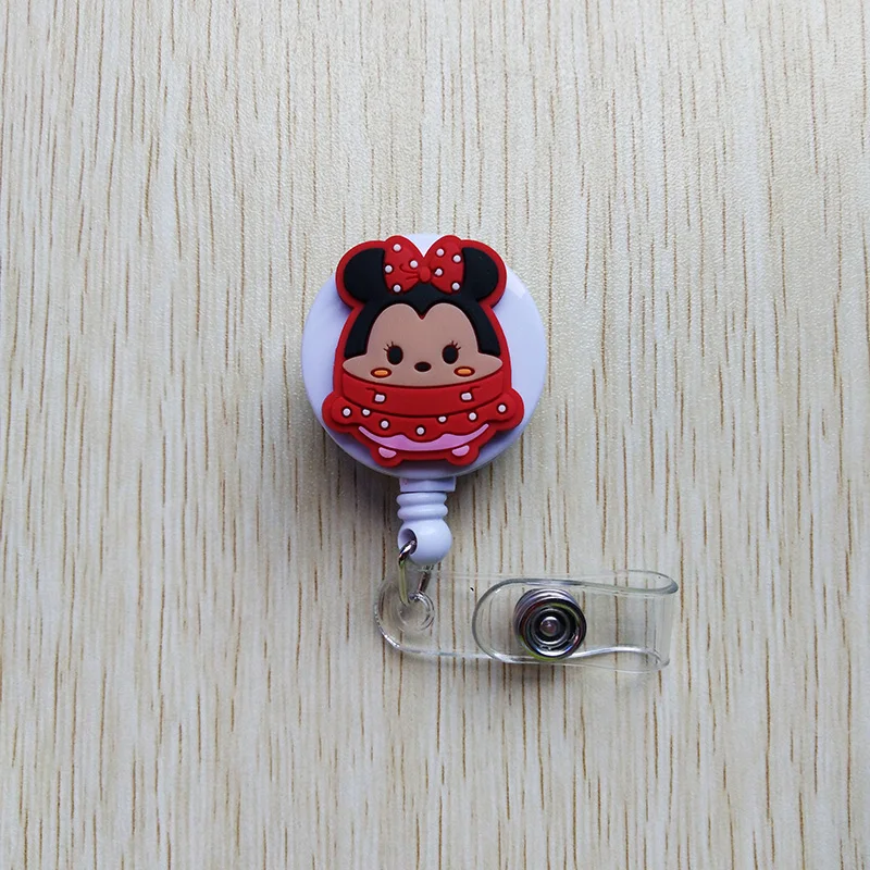 10 шт./лот Новая акция мультфильм животных Retractable Вьюрок студент медсестра Exihibiton ID Название карты значок держатель для офиса