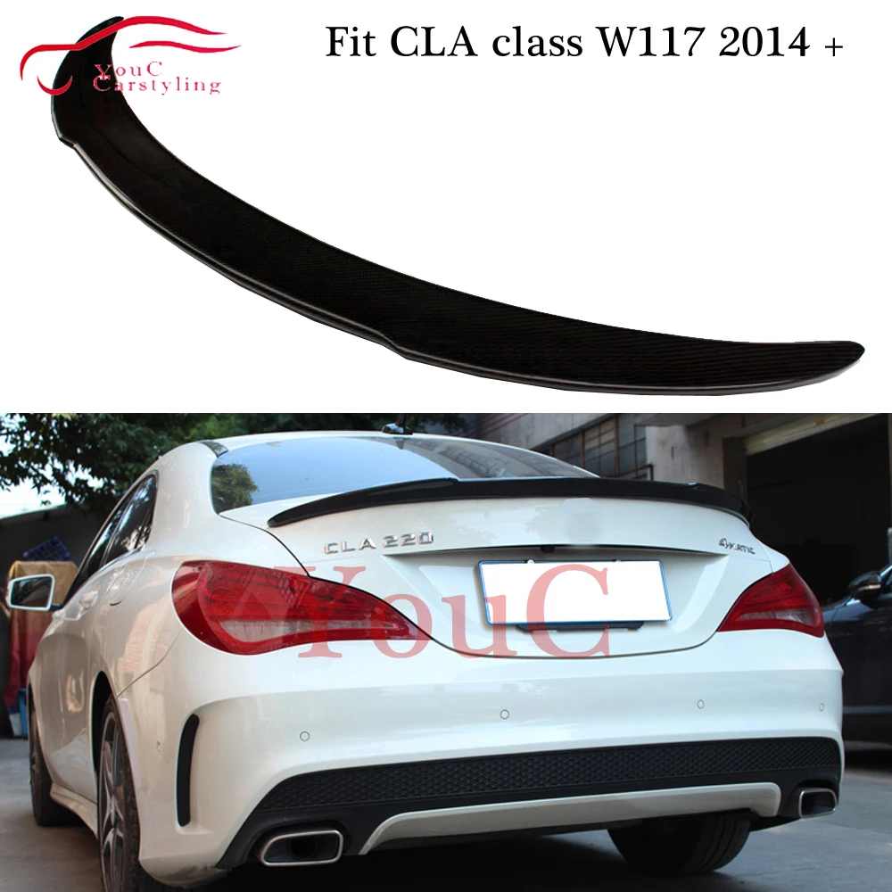Задний спойлер из углеродного волокна W117 FD Style багажник для Mercedes CLA class C117 4 дверный