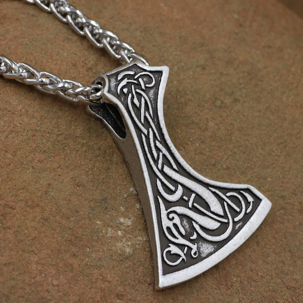Ручная работа в стиле легендарных викингов Mammen топор амулет подвеска ожерелье