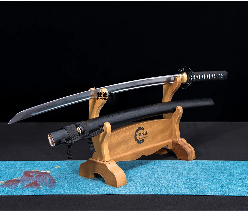 HANDMADE JAPANESE SAMURAI KATANA SWORD CARBON STEEL FULL TANG SHARP Carbon Steel Wakizashi Samurai Katana Sword