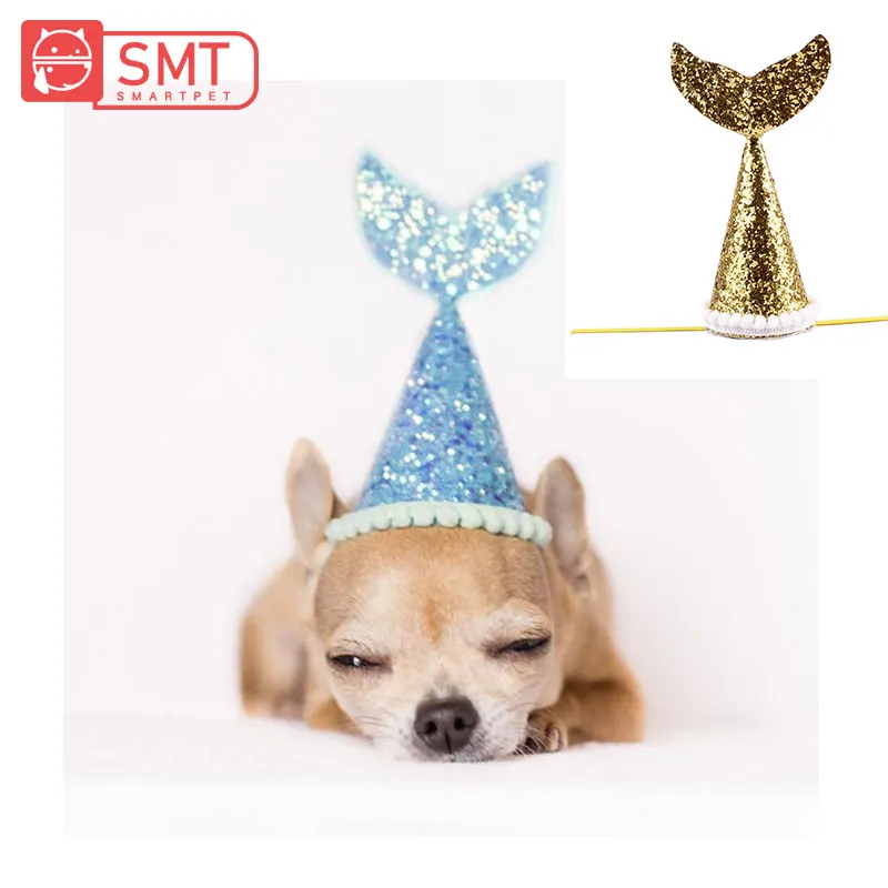 SMARTPET для питомца кота собаки шапки ко дню рождения маленькой большой блестящая