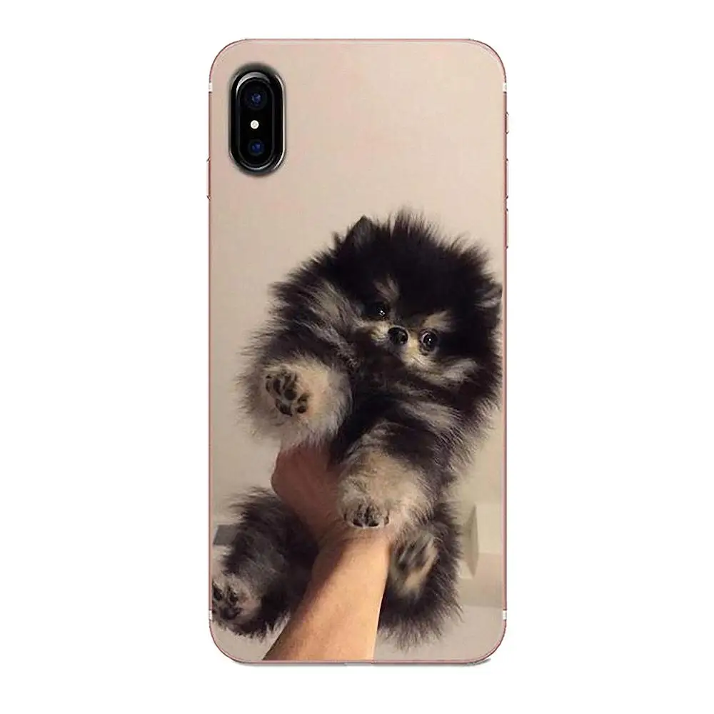 Милый Pomeranian Dogs для Sony Xperia Z Z1 Z2 Z3 Z4 Z5 compact Mini M2 M4 M5 T3 E3 E5 XA XA1 XZ Премиум ТПУ